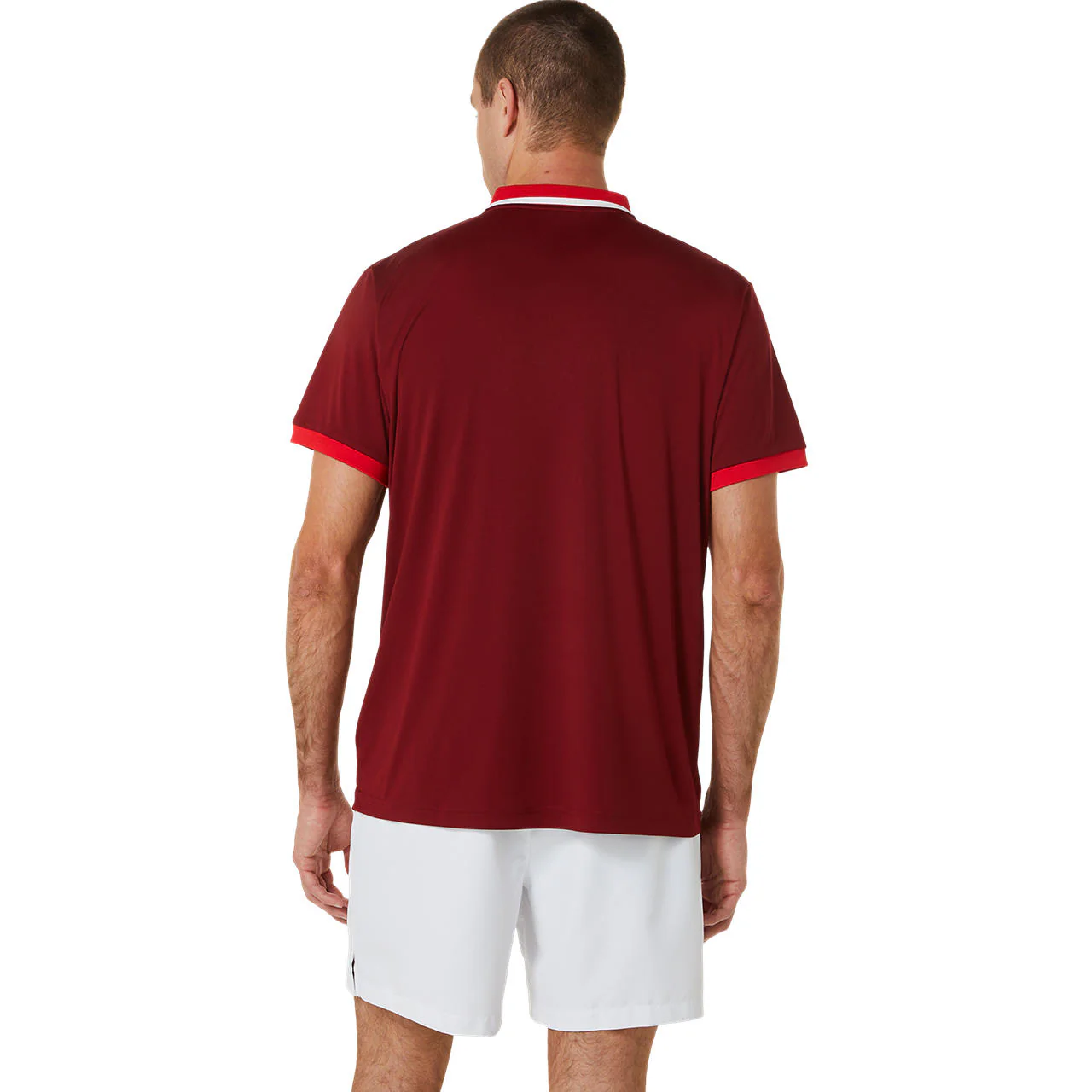 Asics Poloshirt Court Heren Rot - Image 2