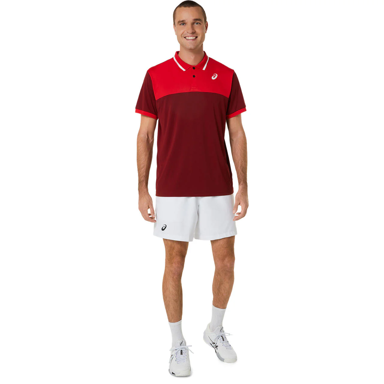 Asics Poloshirt Court Heren Rot - Image 6