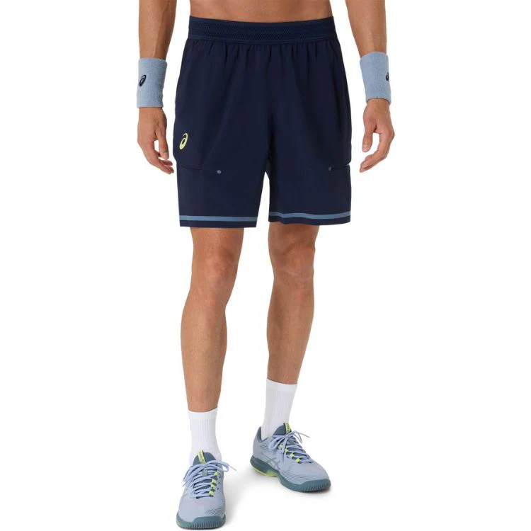 Asics Short Match 7 Inch Heren Navy Blue