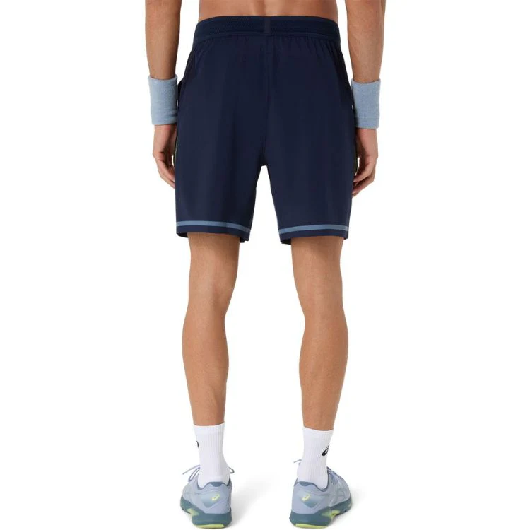 Asics Short Match 7 Inch Heren Navy Blue - Image 2