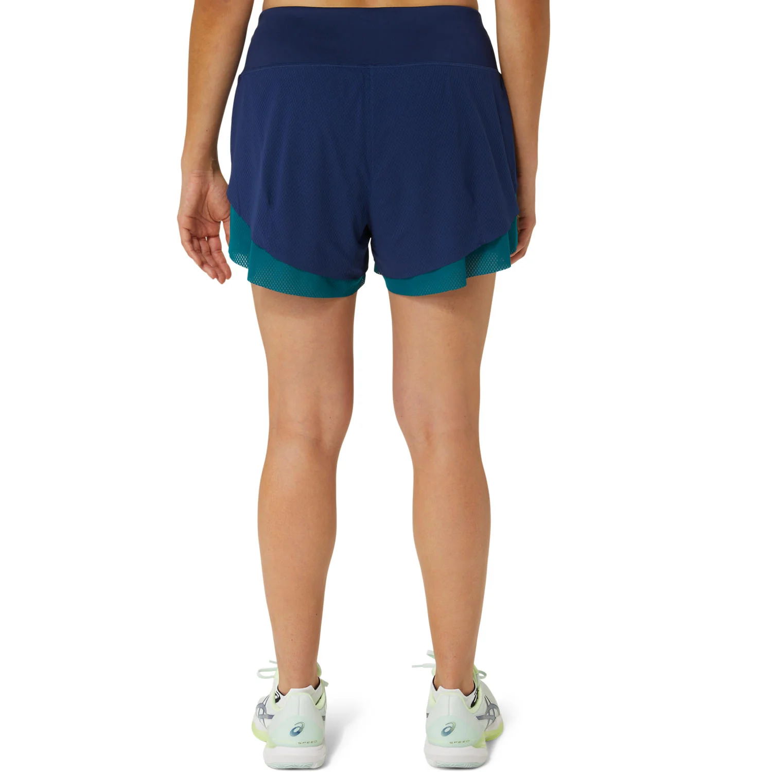 Asics Short Nagino 3.5IN 2-N-1 Layer Dames Navy - Image 3