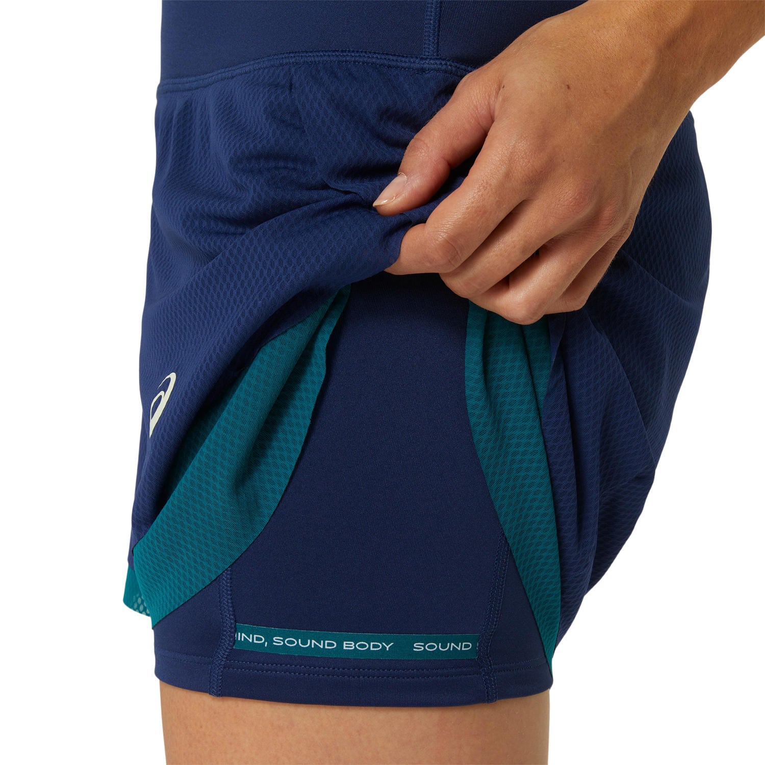 Asics Short Nagino 3.5IN 2-N-1 Layer Dames Navy - Image 6