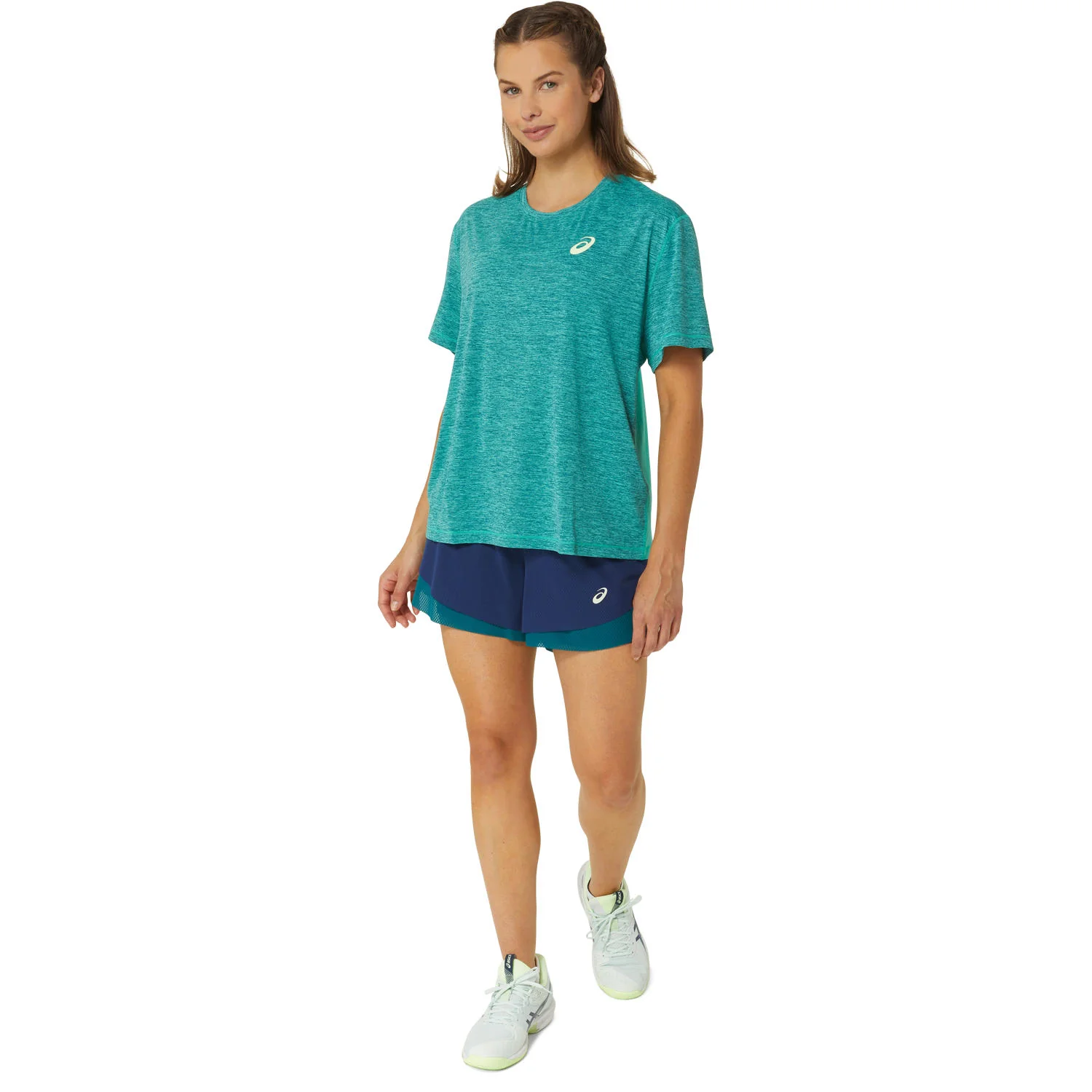 Asics Short Nagino 3.5IN 2-N-1 Layer Dames Navy - Image 7
