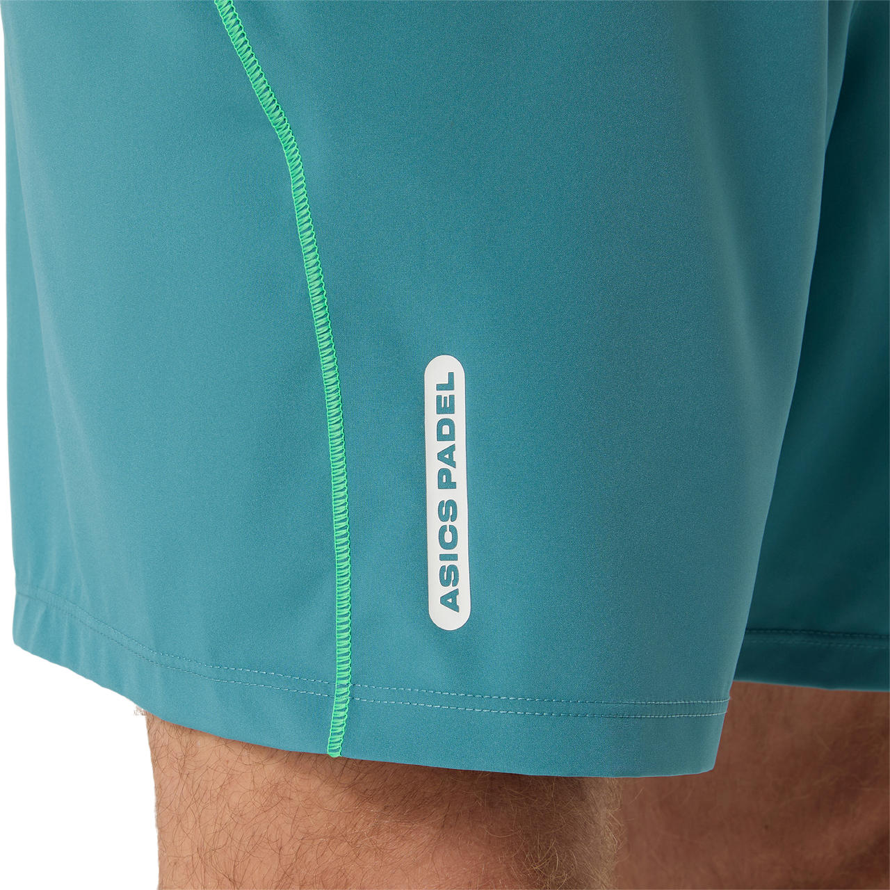 Asics Short Padel Court 7IN Heren Blauw Groen - Image 5