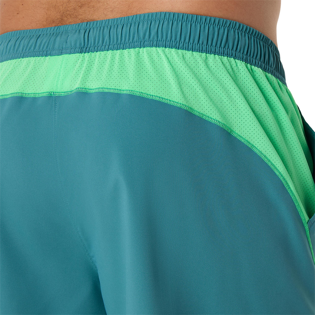 Asics Short Padel Court 7IN Heren Blauw Groen - Image 6