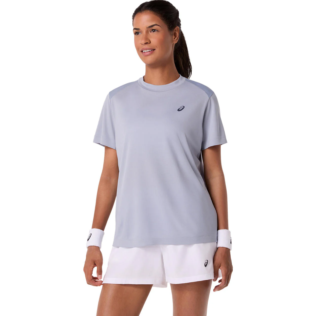 Asics T-Shirt Court SS Top Dames Grijs - Image 3