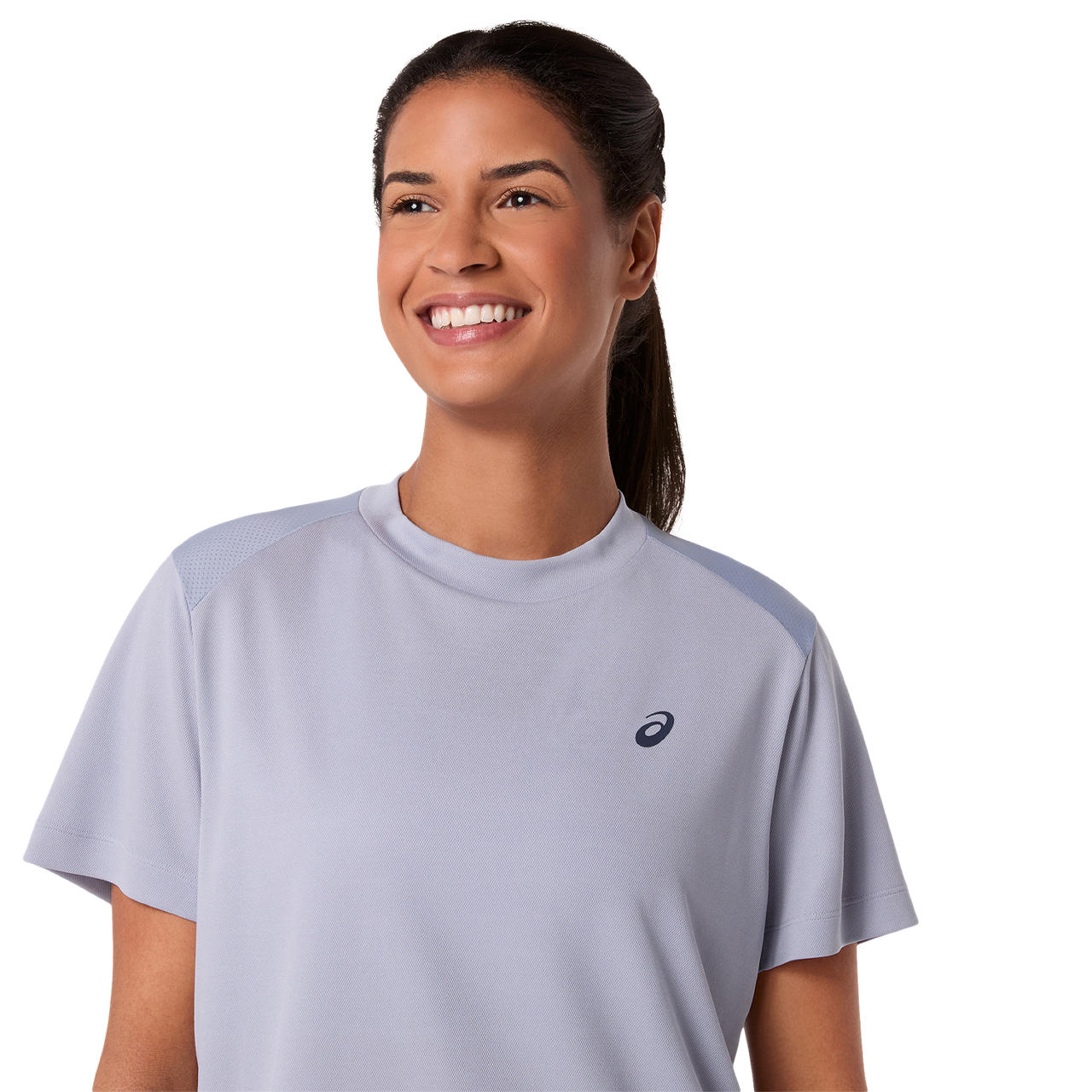 Asics T-Shirt Court SS Top Dames Grijs - Image 4