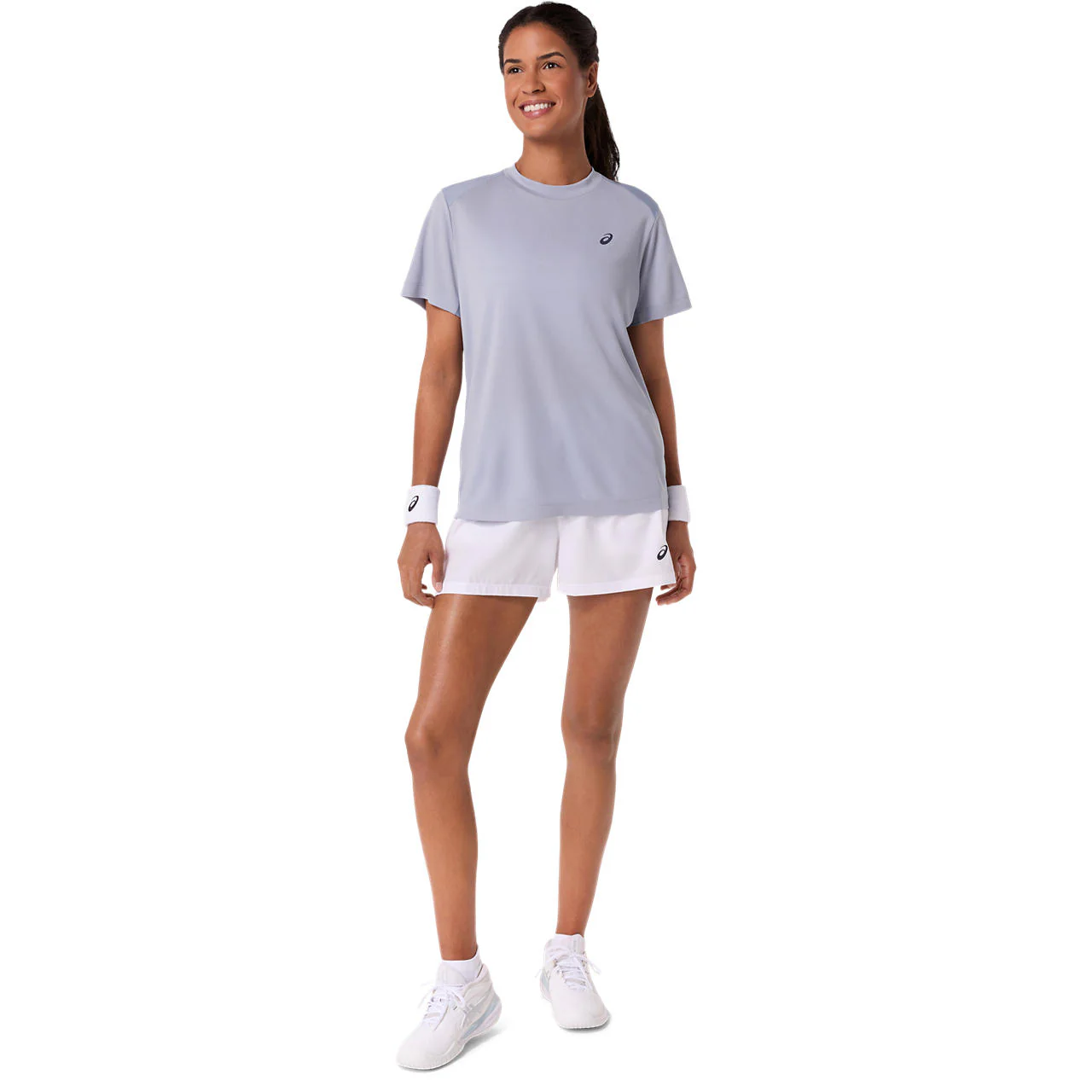 Asics T-Shirt Court SS Top Dames Grijs - Image 6