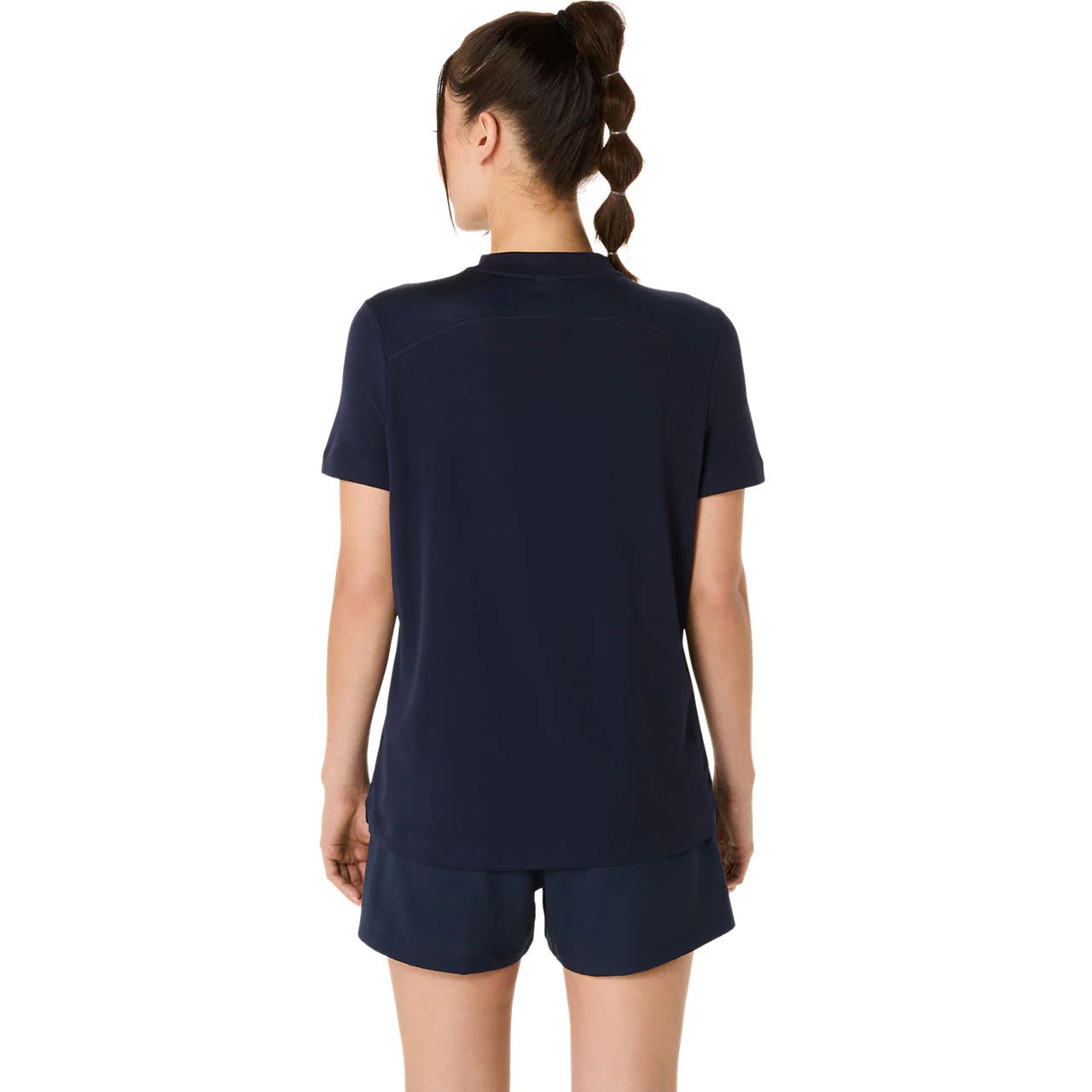 Asics T-Shirt Court SS Top Dames Navy - Image 2