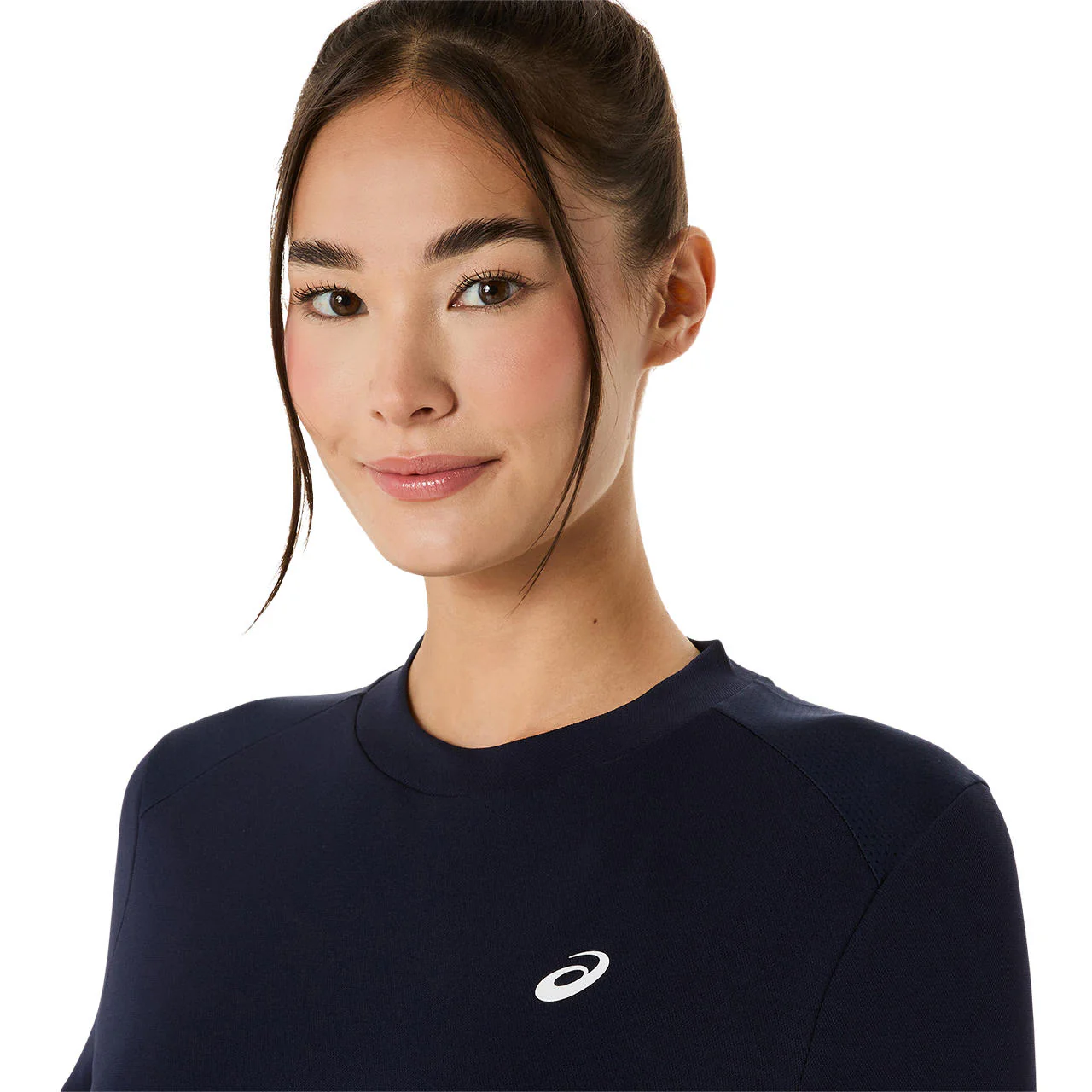 Asics T-Shirt Court SS Top Dames Navy - Image 4