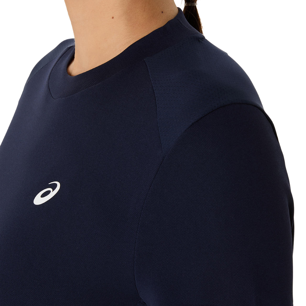 Asics T-Shirt Court SS Top Dames Navy - Image 5