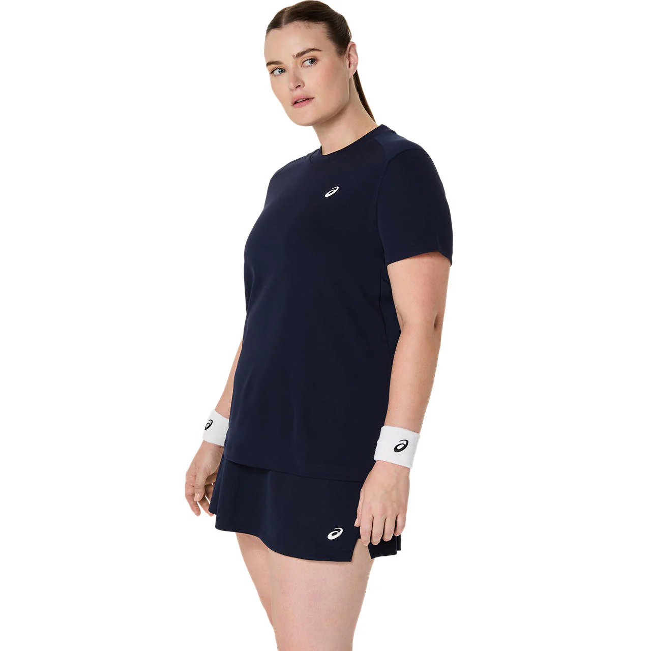 Asics T-Shirt Court SS Top Dames Navy - Image 8