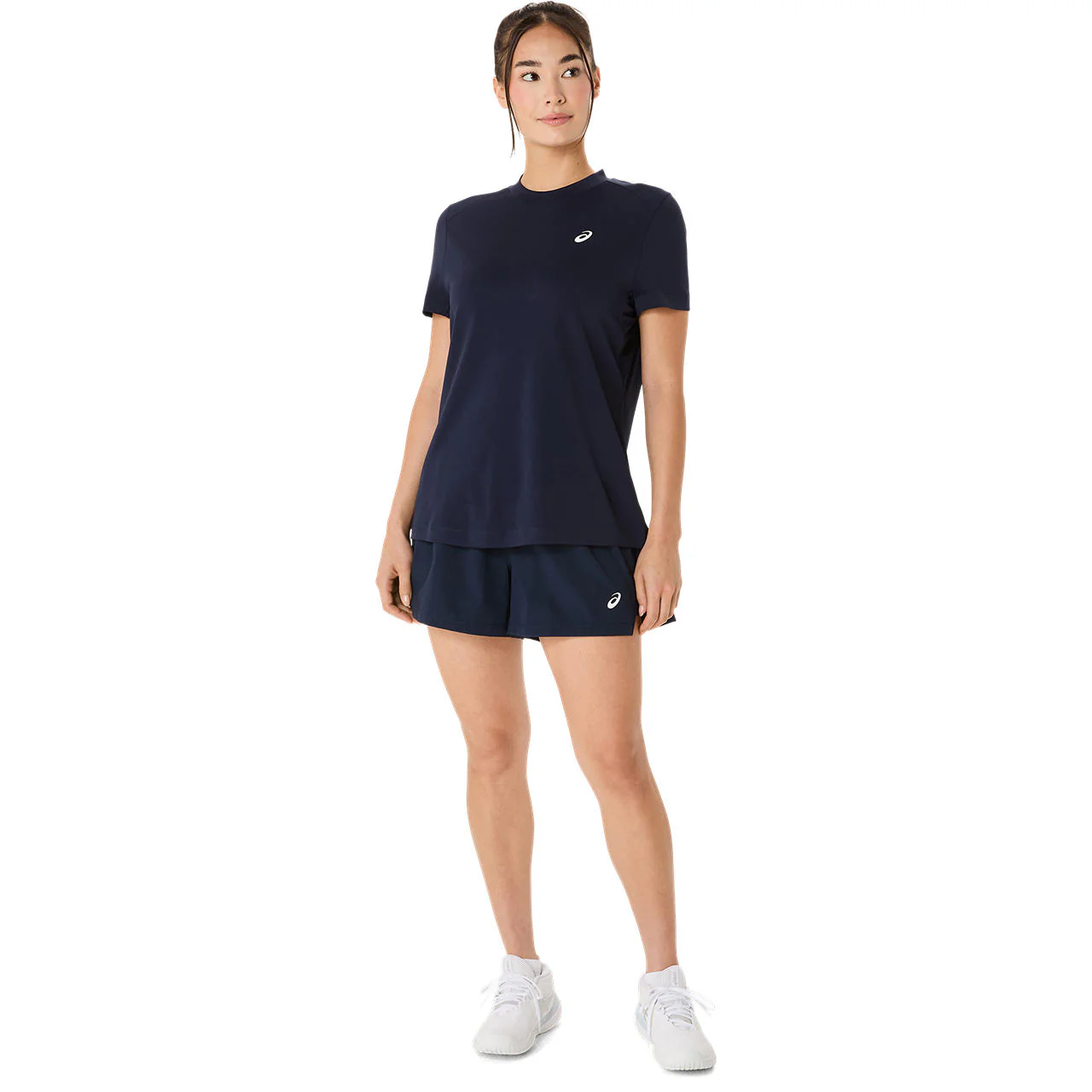 Asics T-Shirt Court SS Top Dames Navy - Image 9