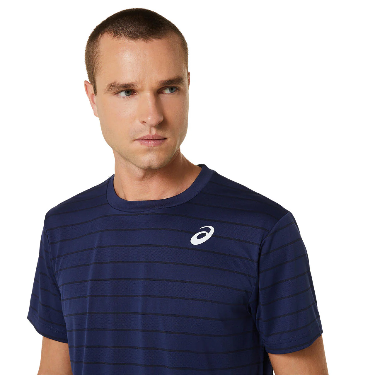 Asics T-Shirt Court SS Top Heren Donkerblauw - Image 4
