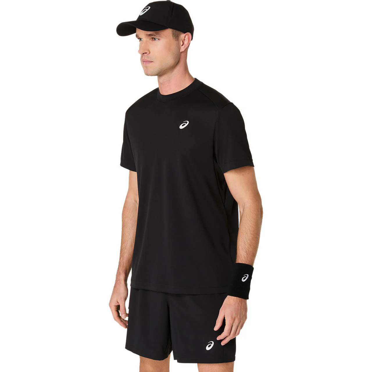 Asics T-Shirt Court SS Top Heren Zwart - Image 3