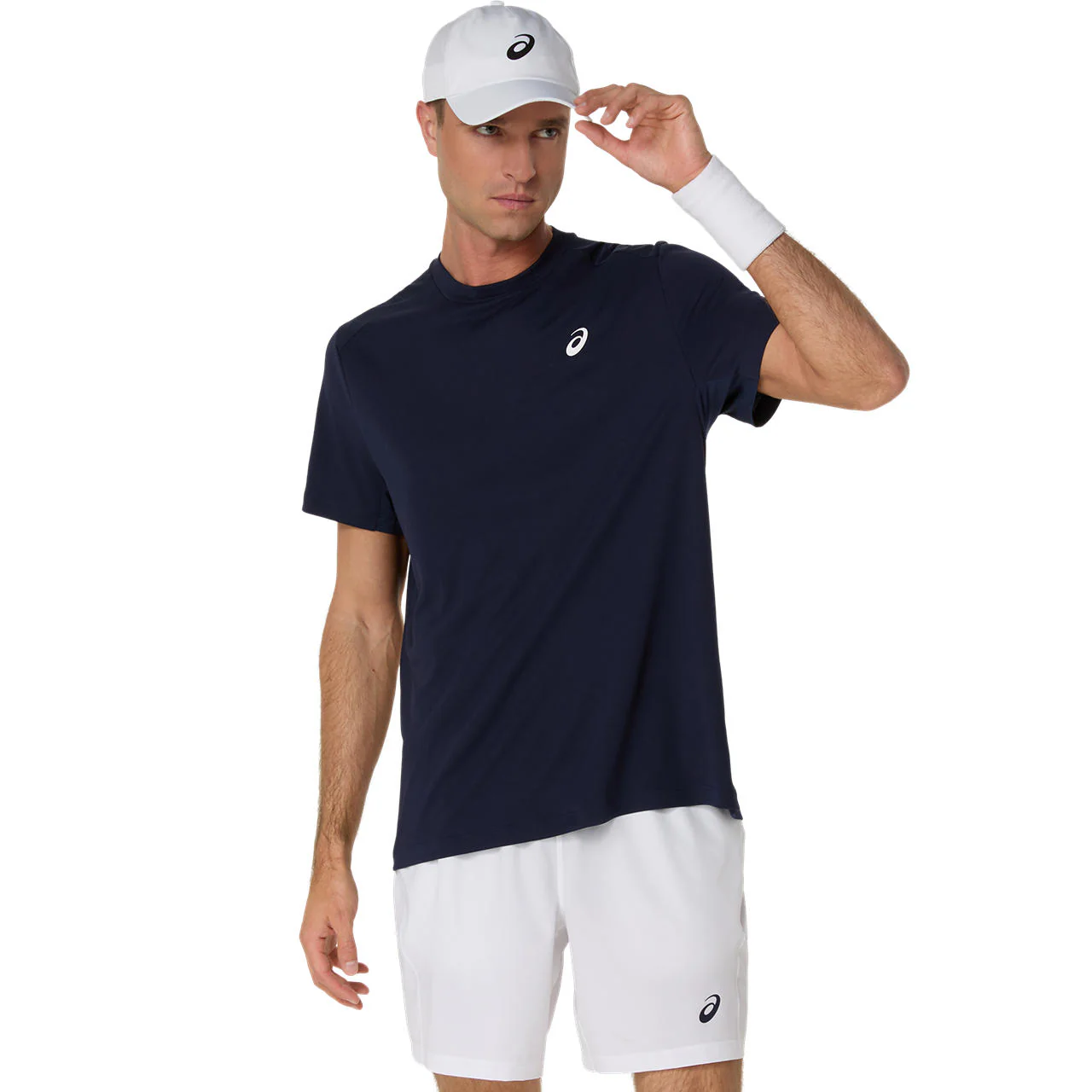 Asics T-Shirt Court SS Top Heren Navy