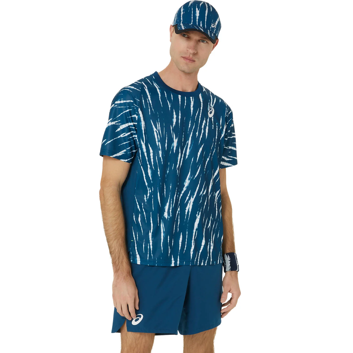 Asics T-Shirt Game SS Top Heren Navy - Image 2