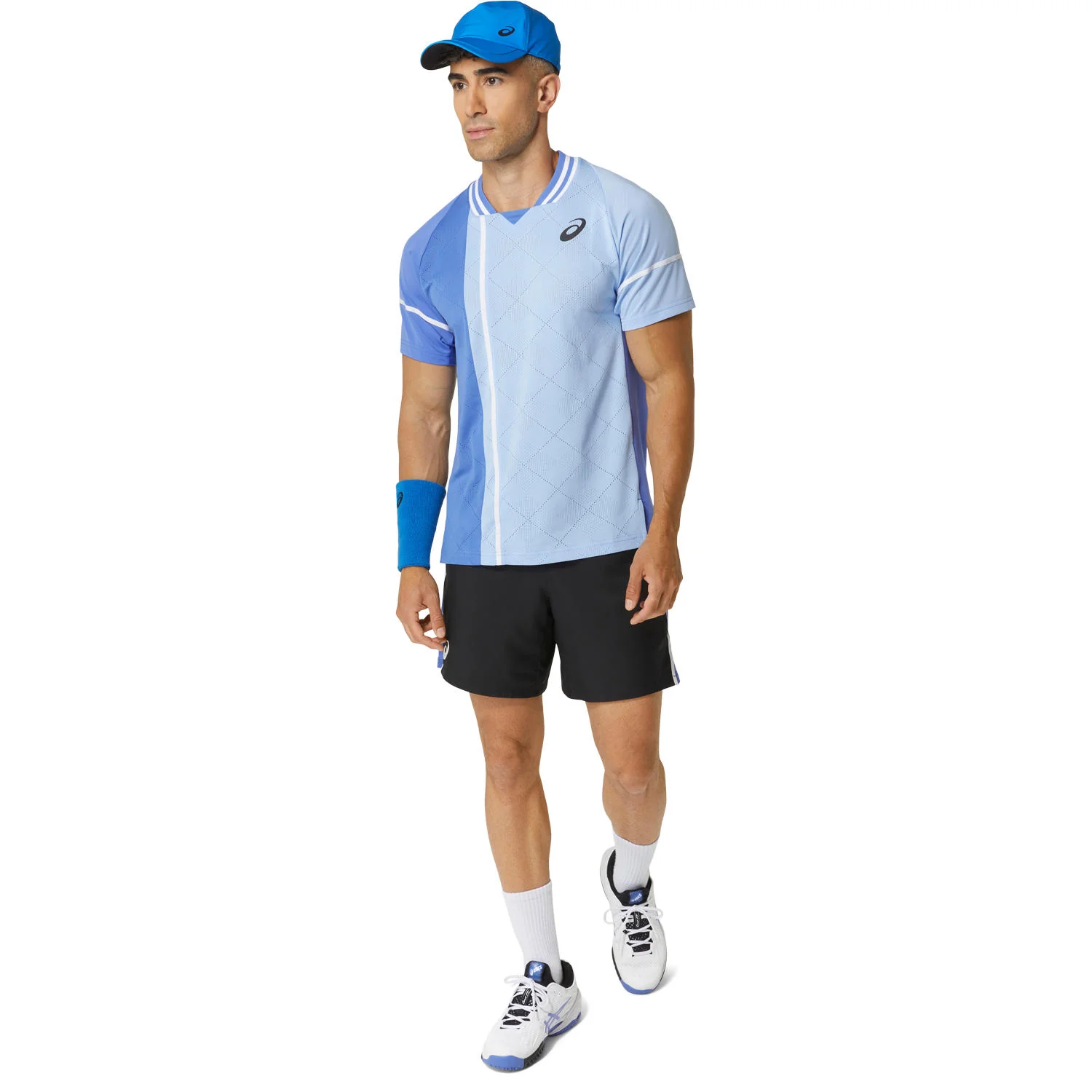 Asics T-Shirt Match Actibreeze Heren Blauw - Image 2