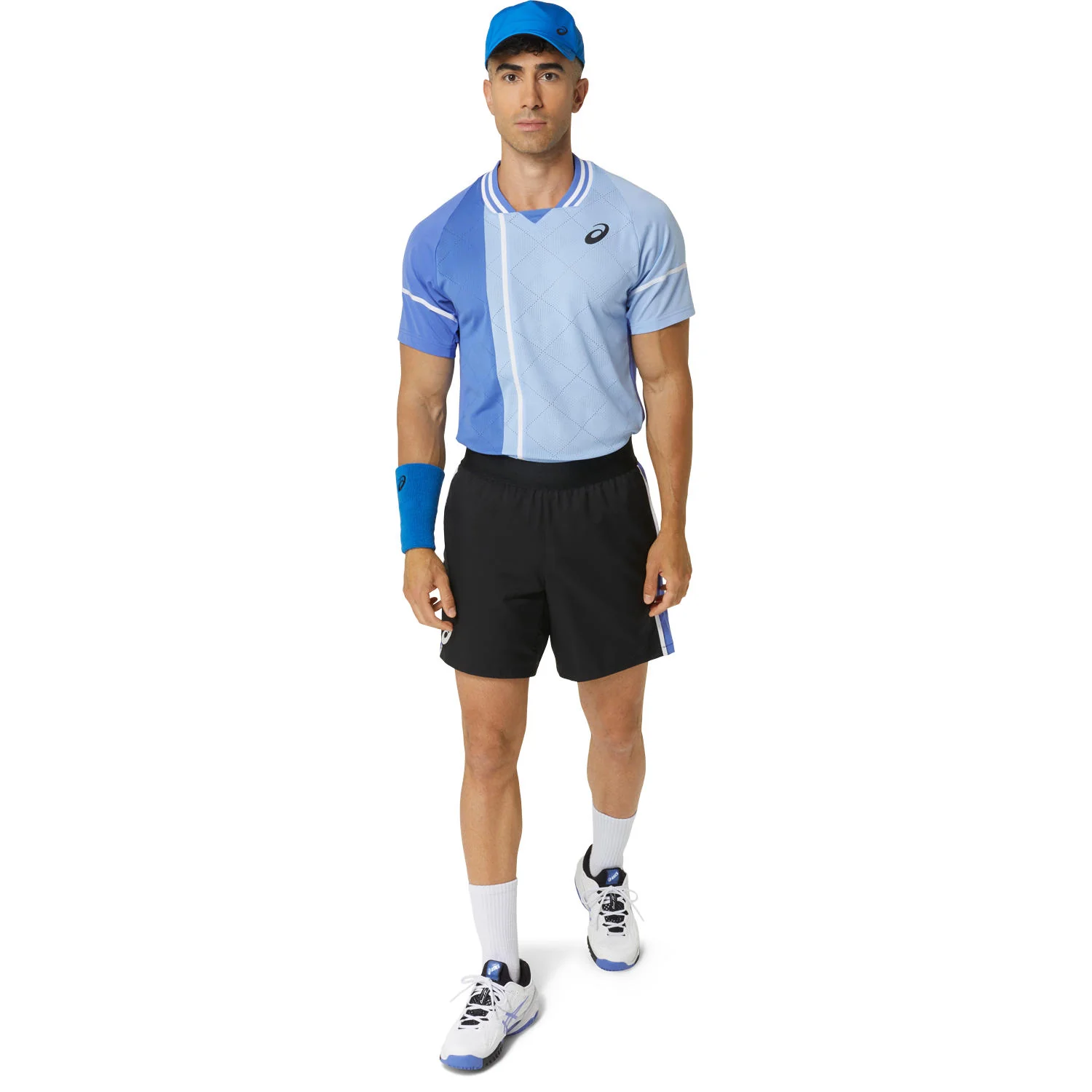 Asics T-Shirt Match Actibreeze Heren Blauw - Image 3
