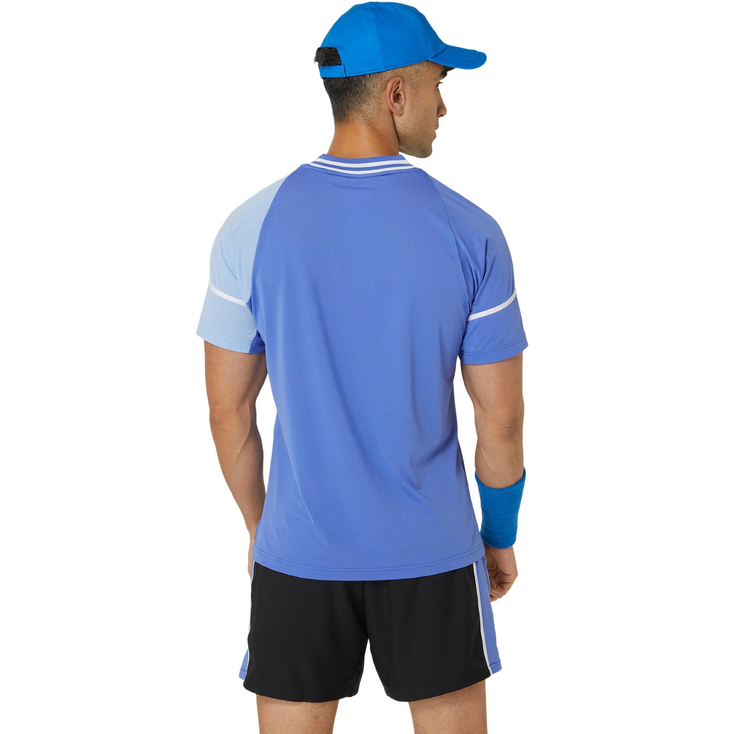 Asics T-Shirt Match Actibreeze Heren Blauw - Image 5