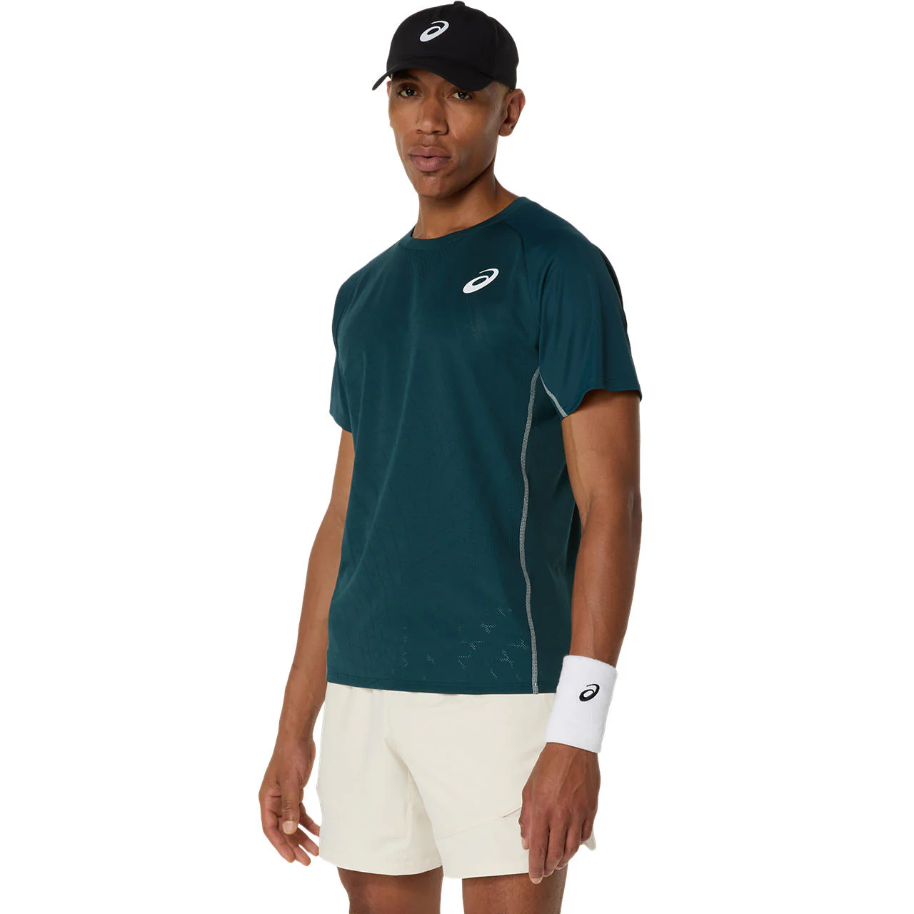 Asics T-Shirt Match Actibreeze SS Top Heren Groen - Image 2