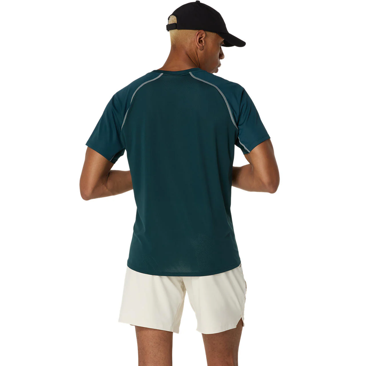 Asics T-Shirt Match Actibreeze SS Top Heren Groen - Image 4