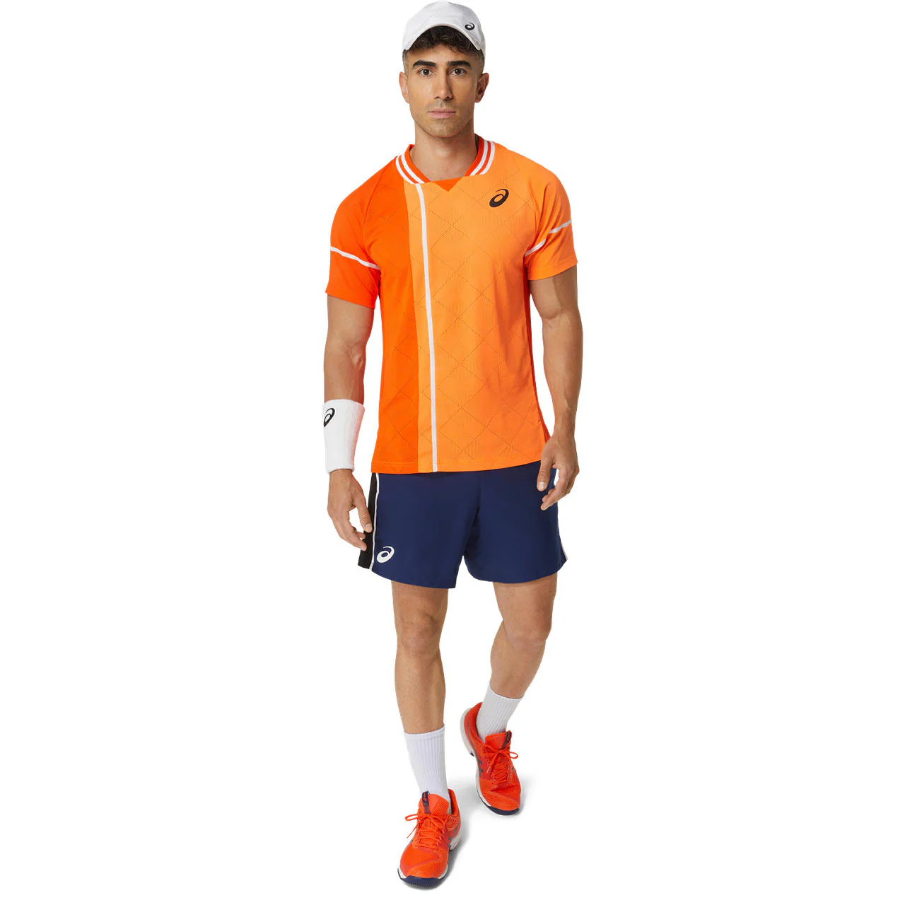 Asics T-Shirt Match Actibreeze SS Top Koi Heren Oranje - Image 8