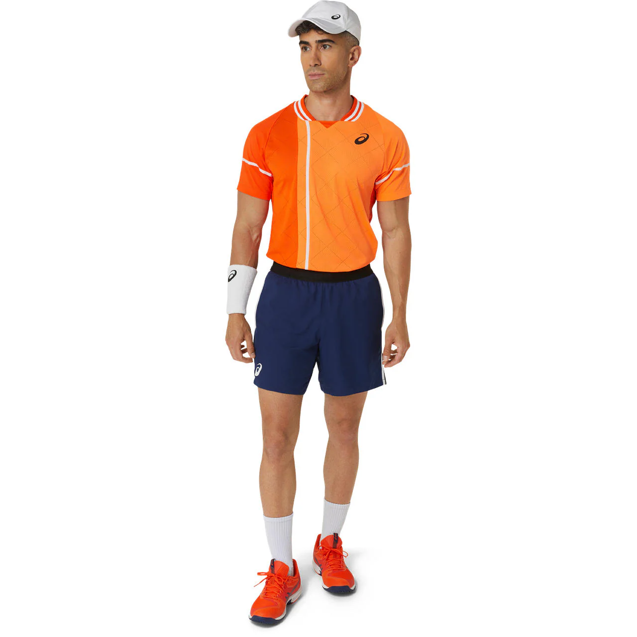Asics T-Shirt Match Actibreeze SS Top Koi Heren Oranje - Image 9