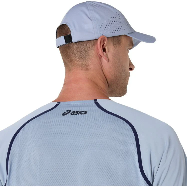 Asics T-Shirt Match SS Top Heren Grijs Blauw - Image 4