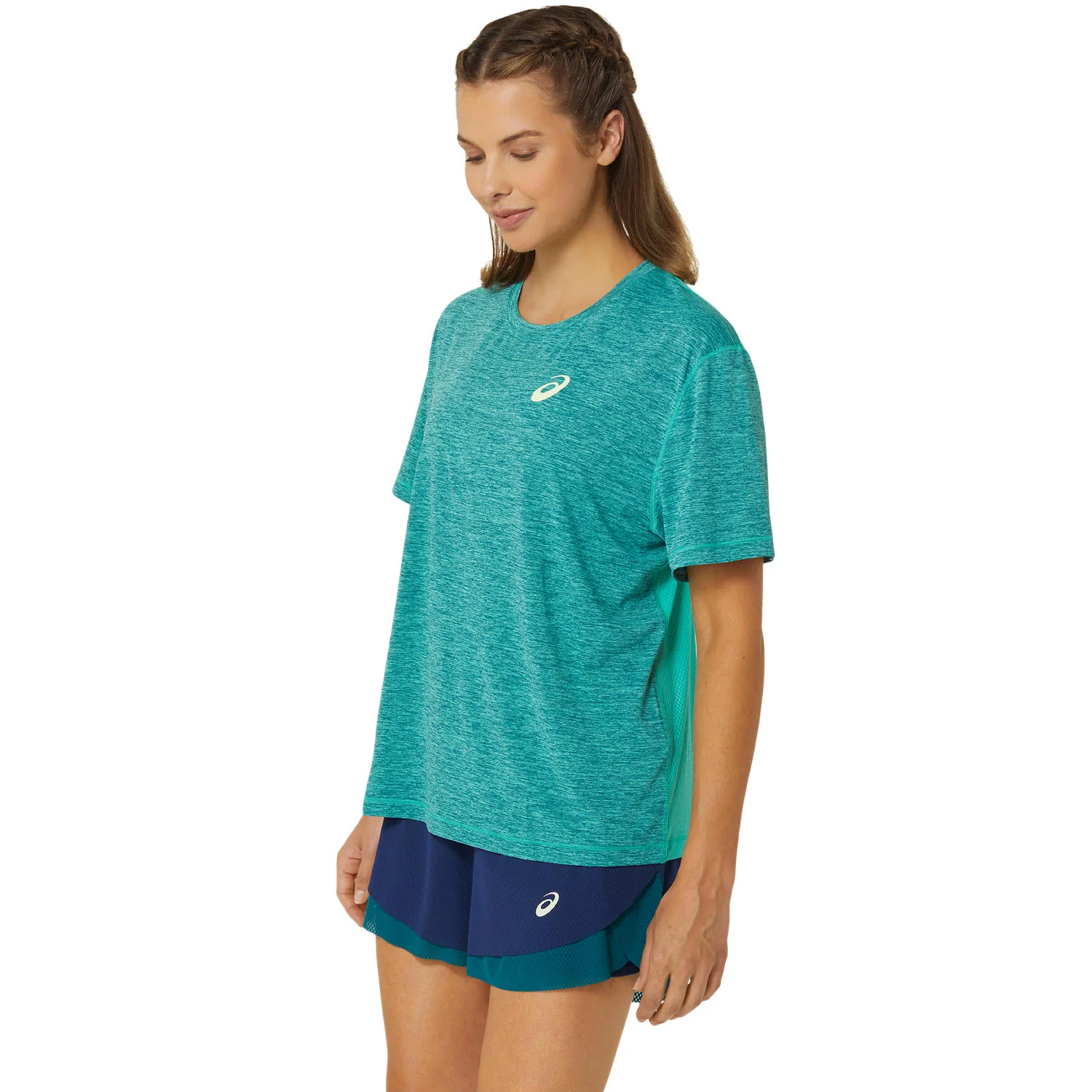 Asics T-Shirt Nagino Loose Tee Dames Groen - Image 2