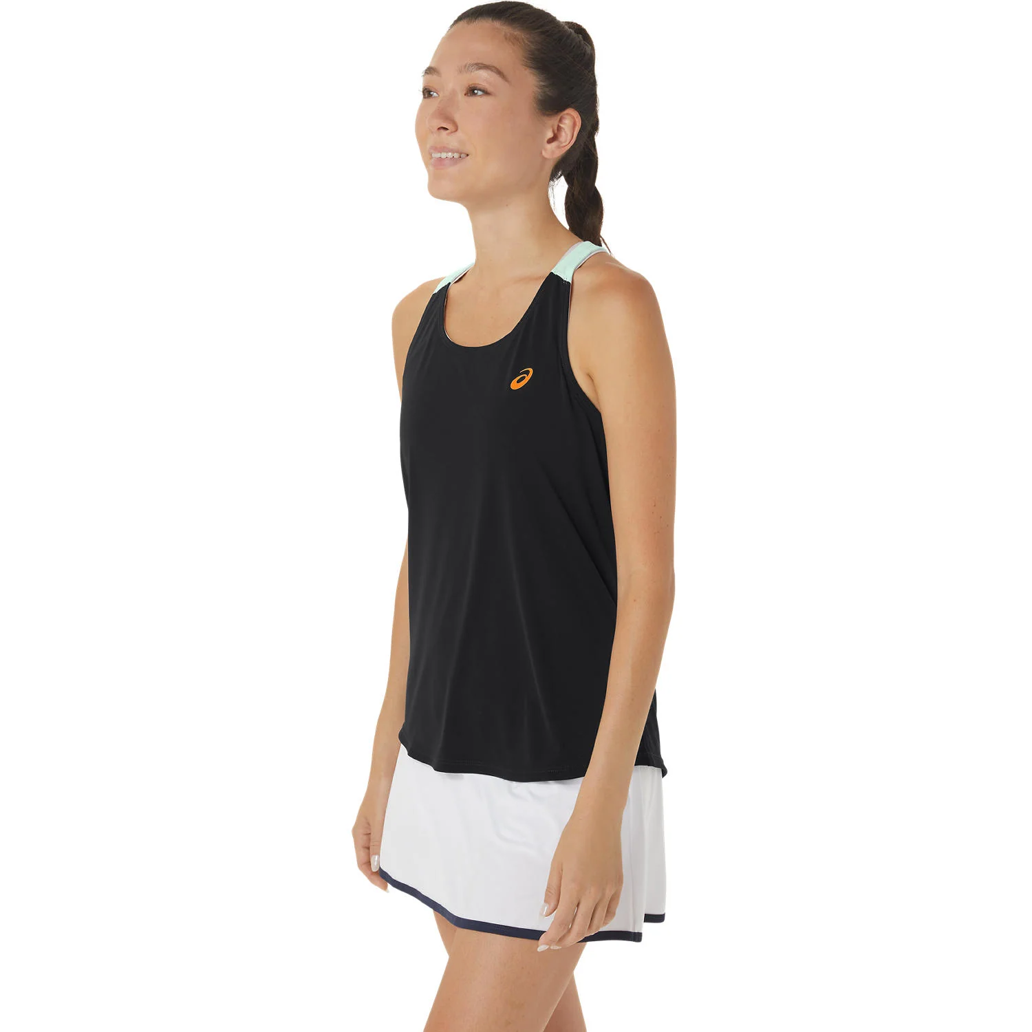 Asics Tank Top Court Dames Zwart Groen - Image 2
