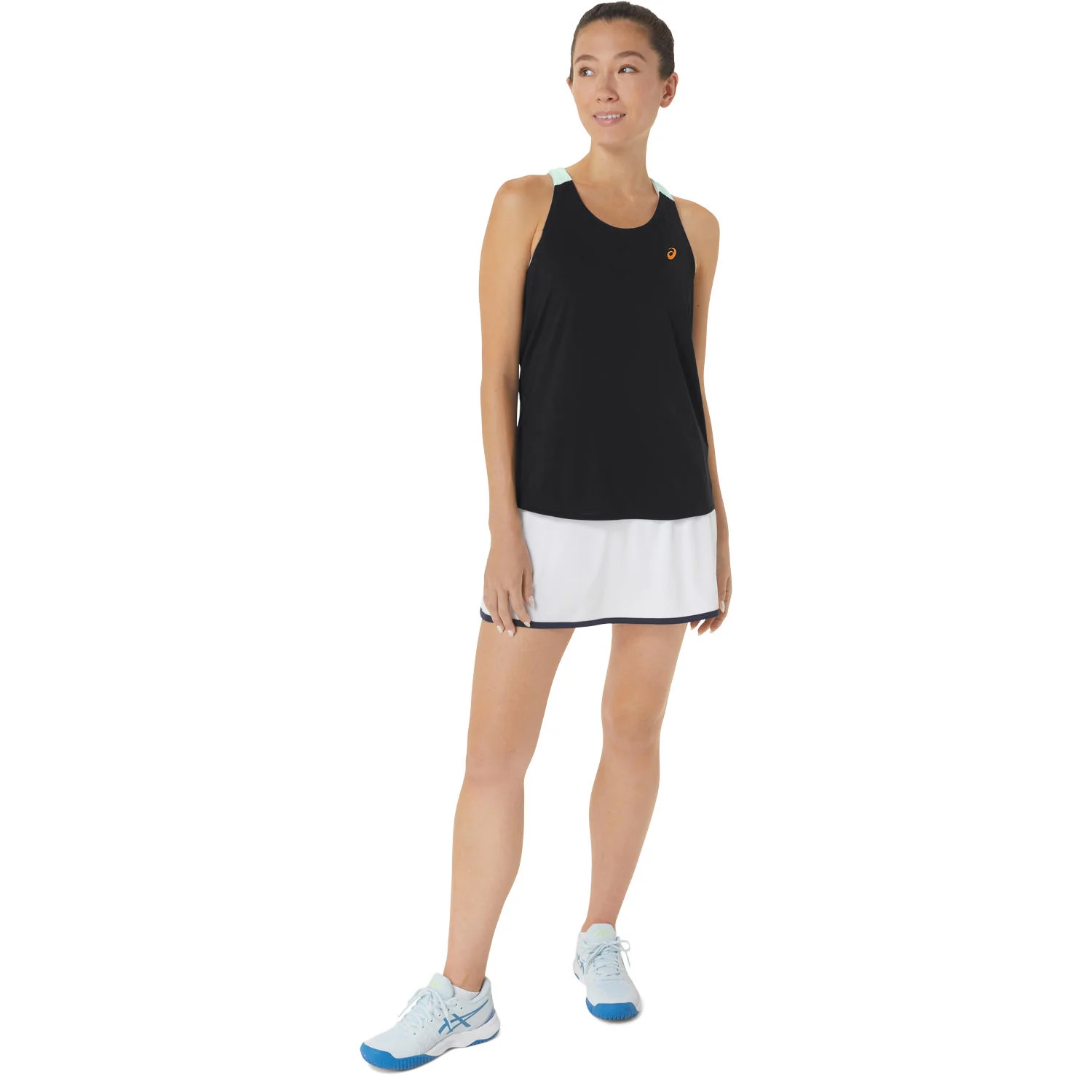 Asics Tank Top Court Dames Zwart Groen - Image 3