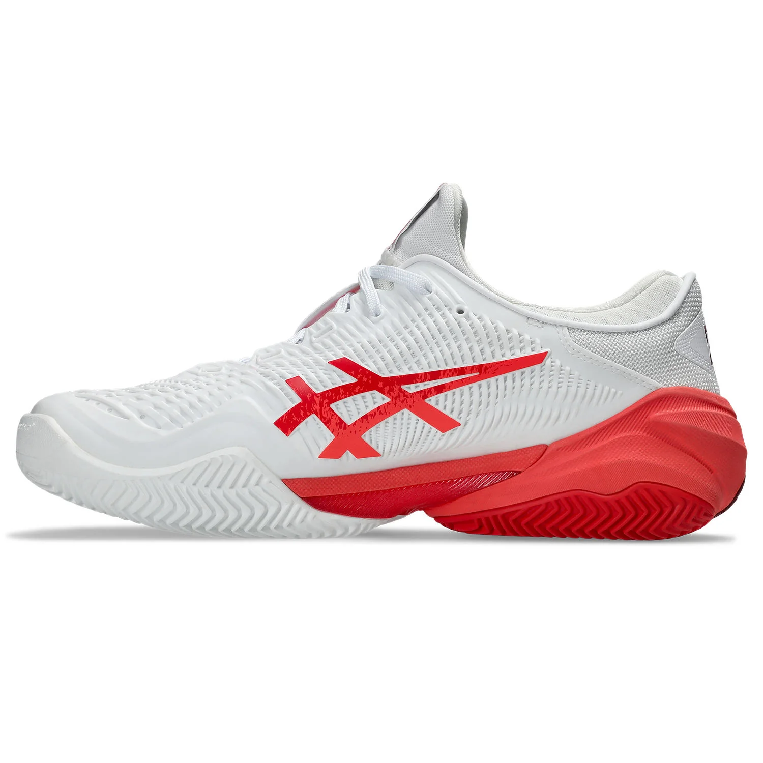 Asics Tennisschoen Court FF 3 Novak Clay Heren Wit Rood - Image 2