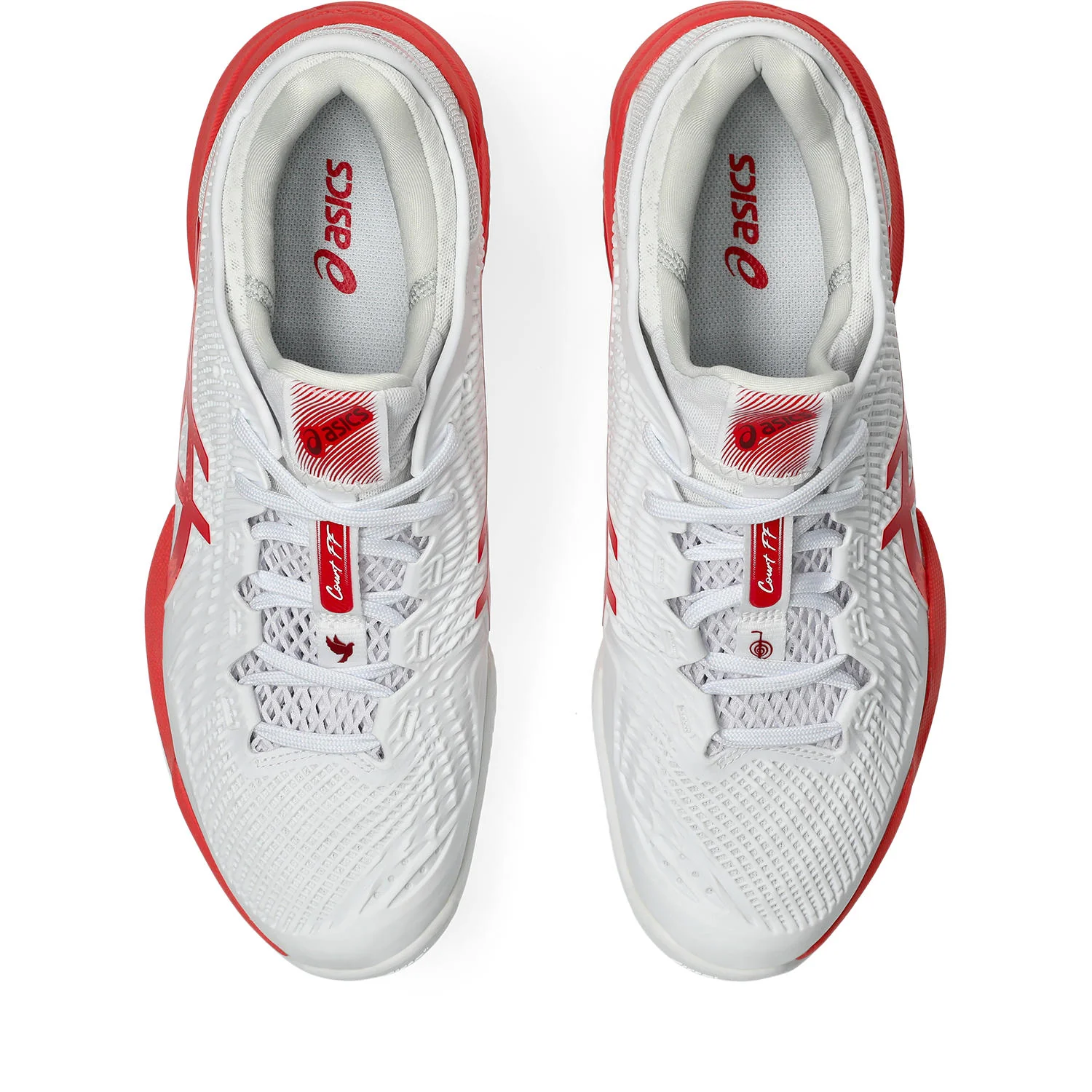 Asics Tennisschoen Court FF 3 Novak Clay Heren Wit Rood - Image 7