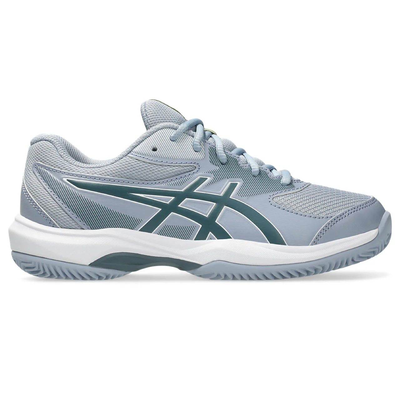 Asics Tennisschoen Gel Game 9 GS Clay/OC Junior Grijs Blauw