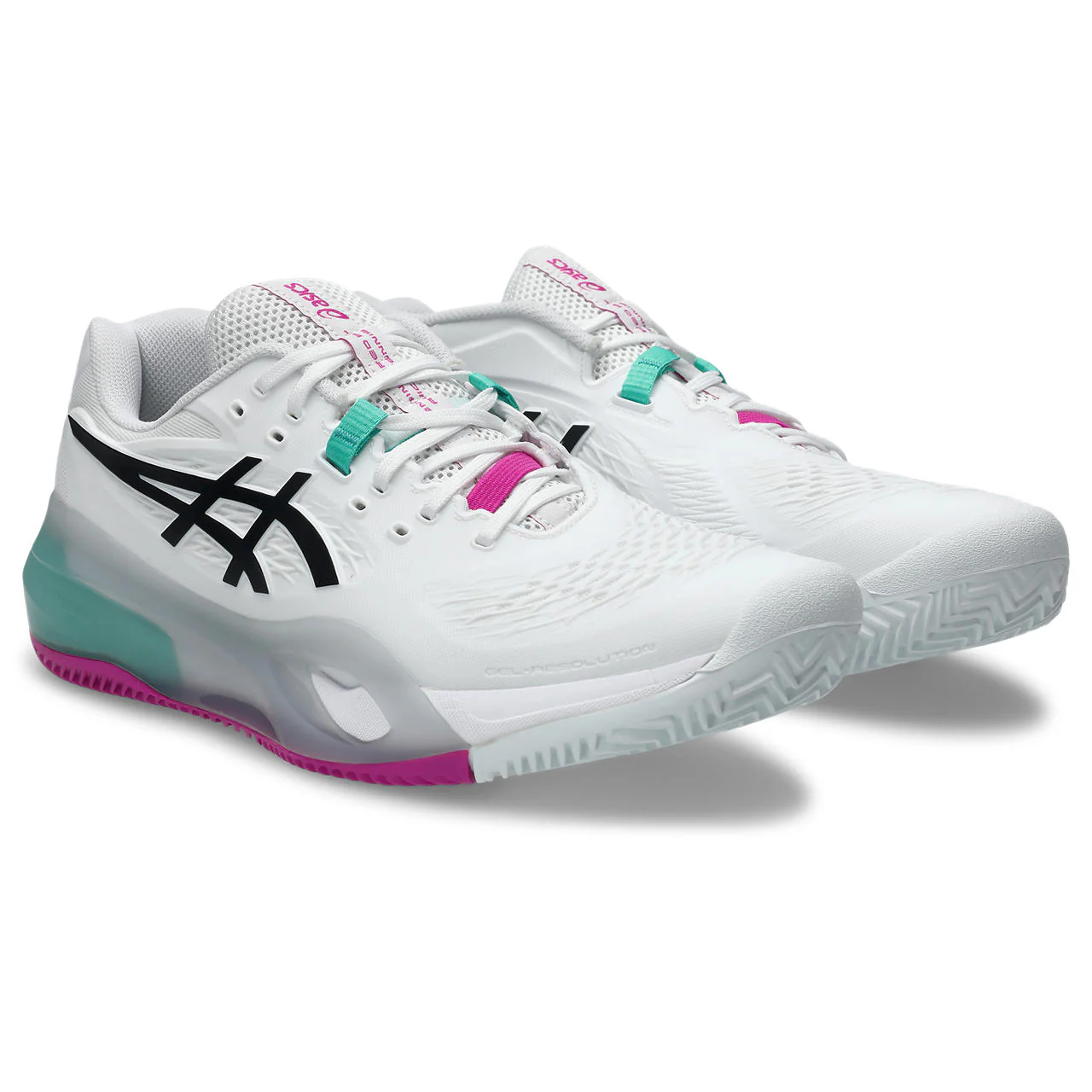 Asics Tennisschoen Gel Resolution X Clay Heren Wit Groen - Image 5