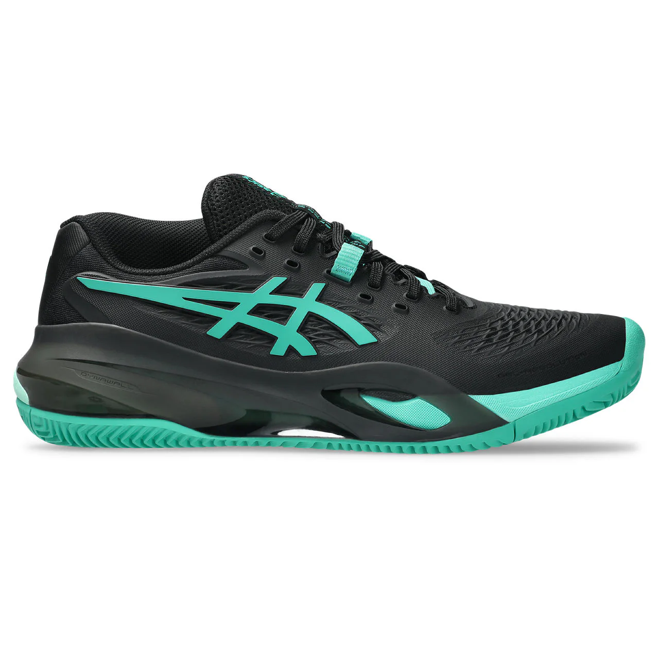 Asics Tennisschoen Gel Resolution X Clay Heren Zwart Groen