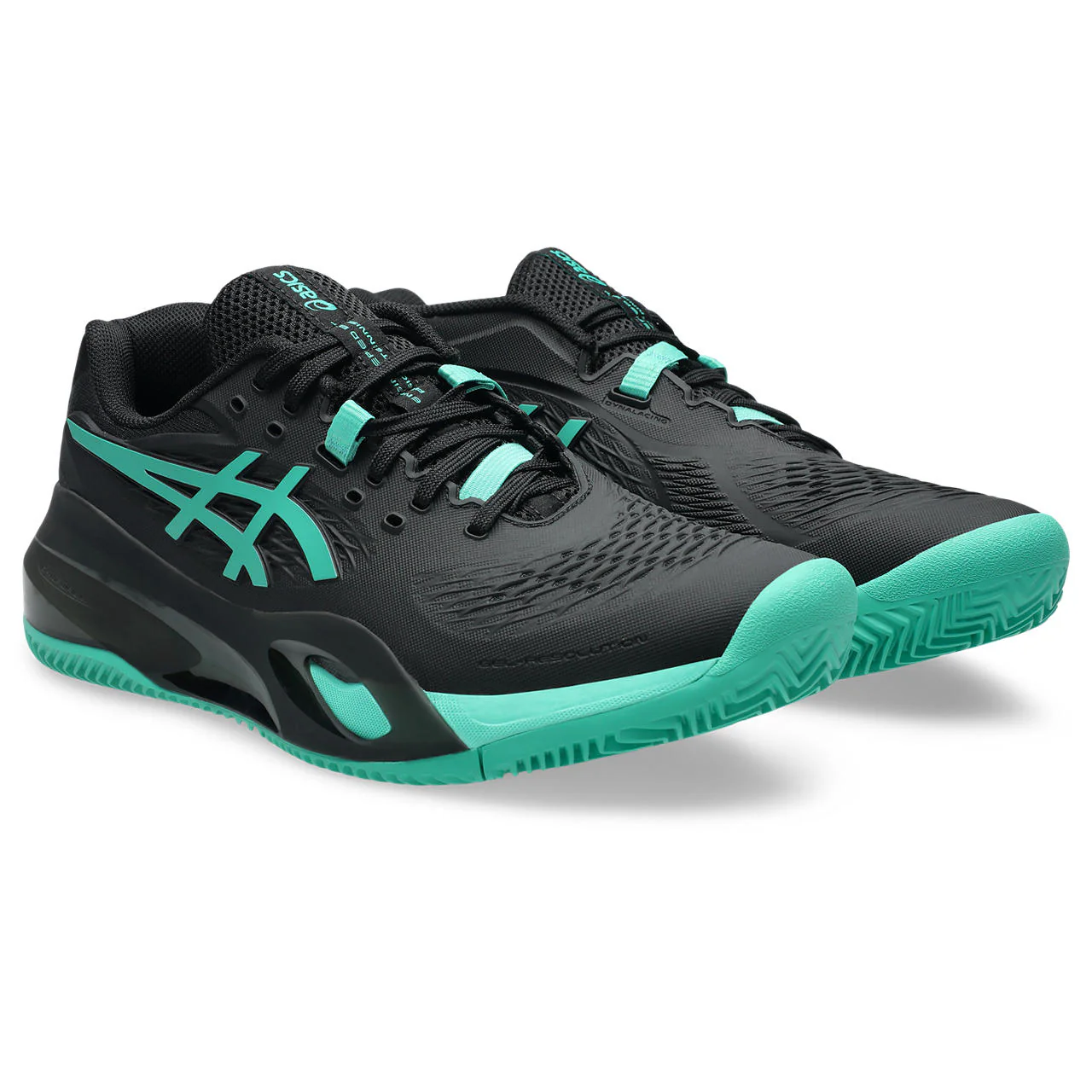 Asics Tennisschoen Gel Resolution X Clay Heren Zwart Groen - Image 4
