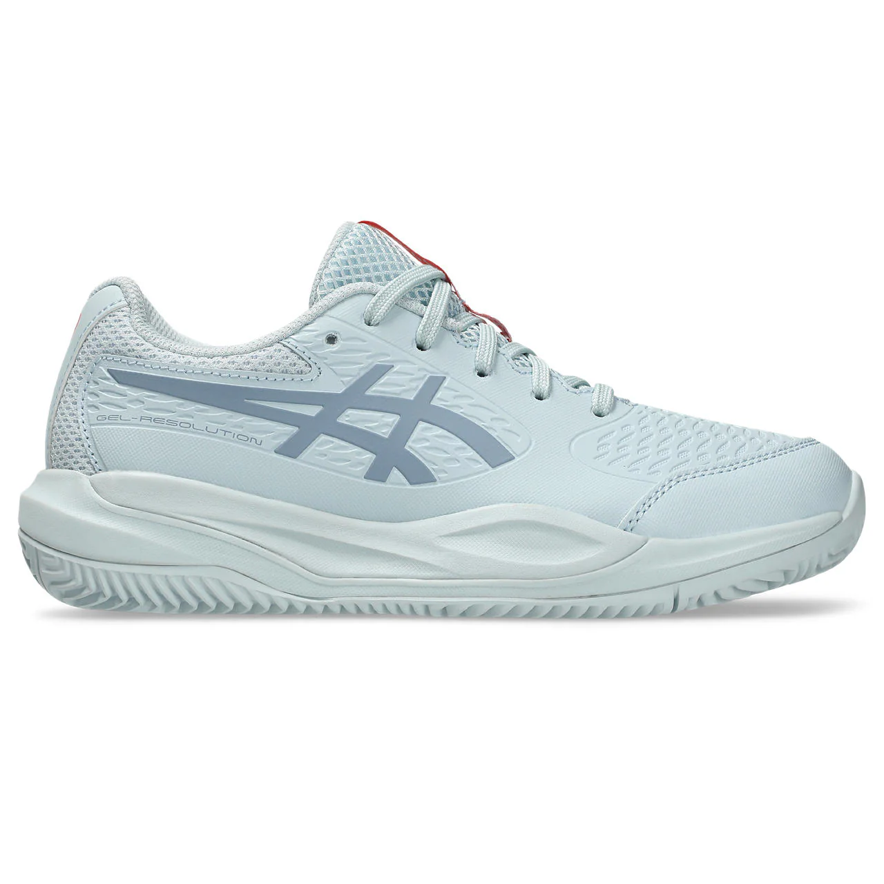 Asics Tennisschoen Gel Resolution X GS Clay Junior Grijs Blauw