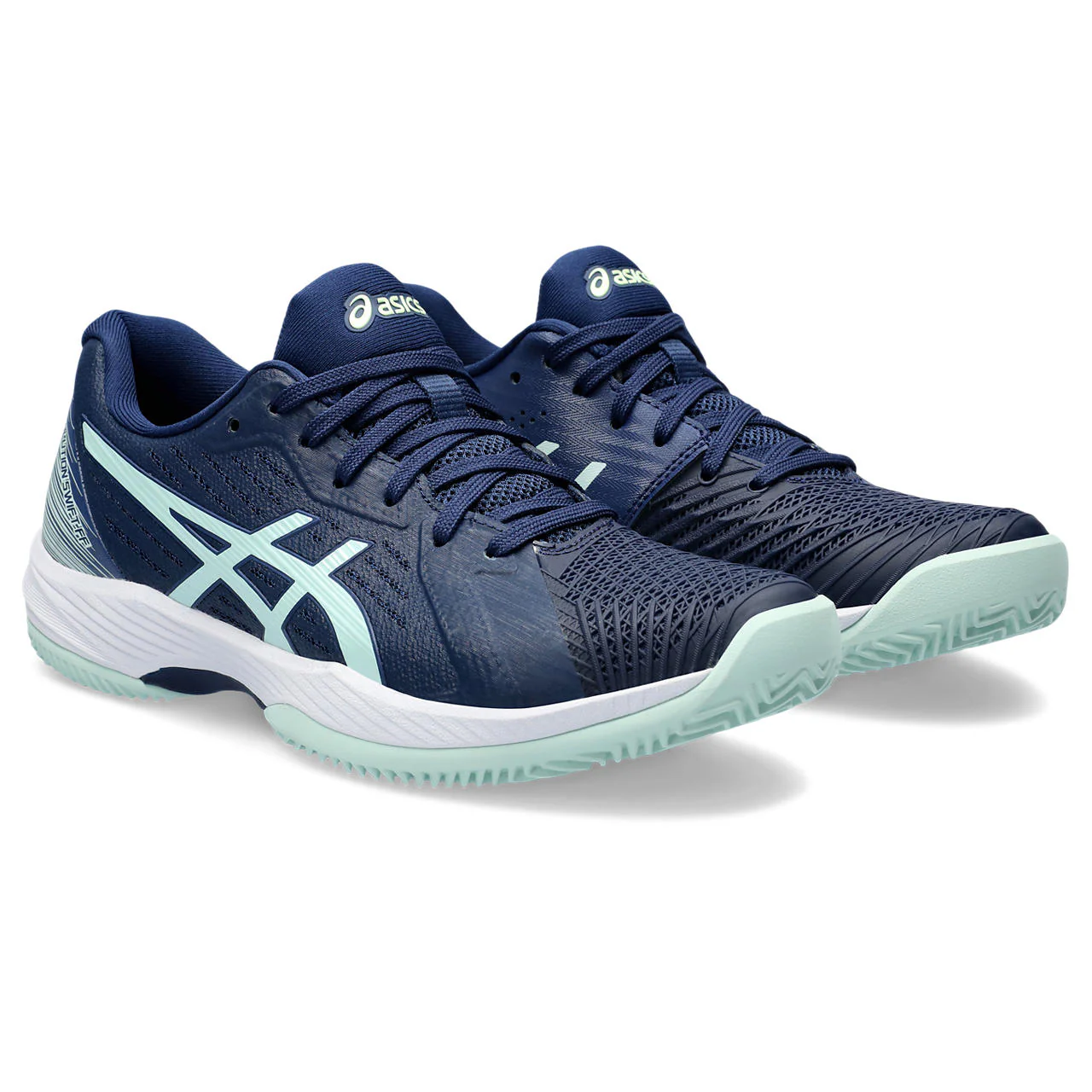 Asics Tennisschoen Solution Swift FF Clay Dames Blauw Groen - Image 4