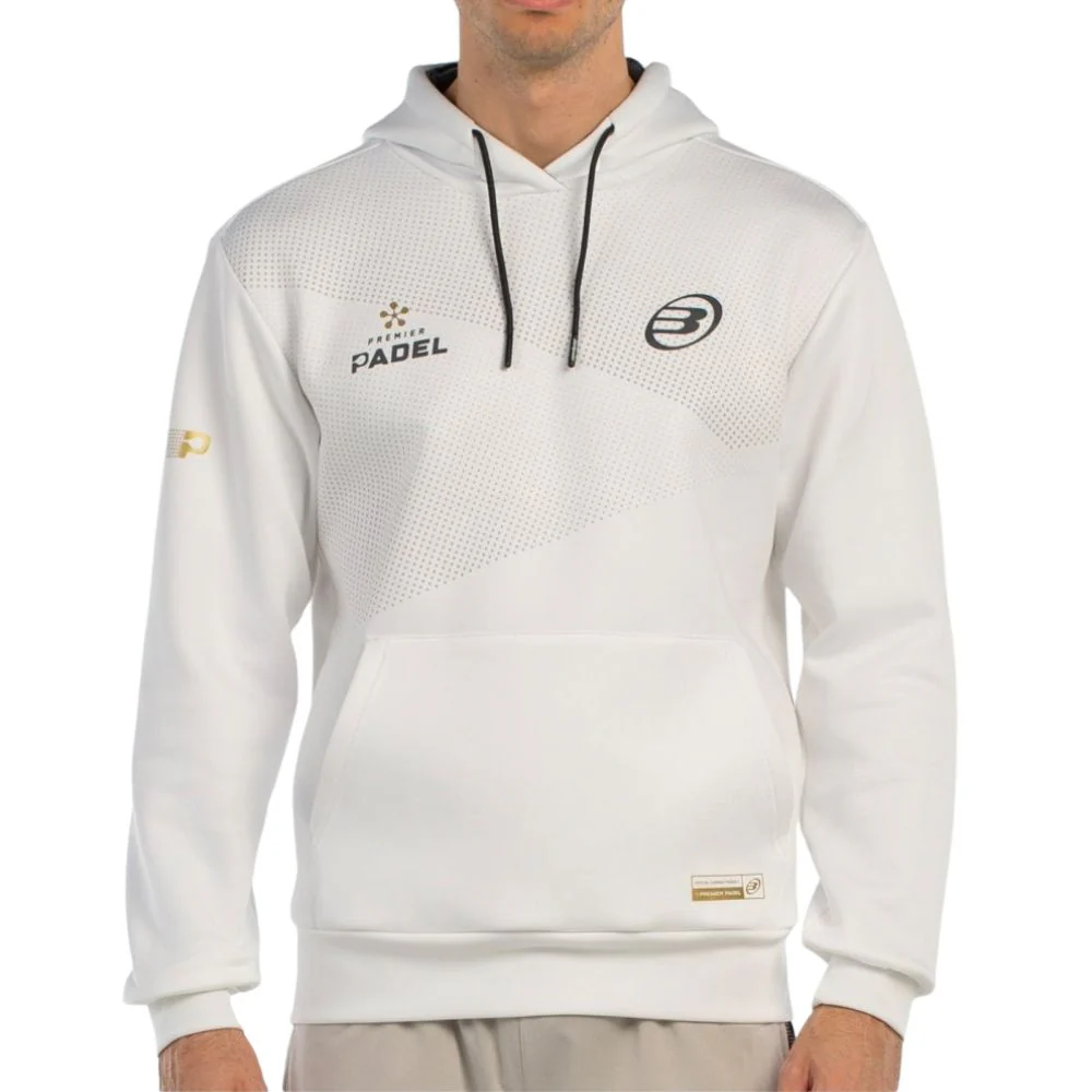 Bullpadel Hoodie Baque Premier Padel Heren Wit