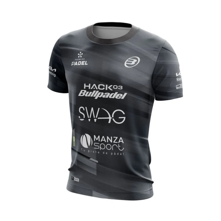 Bullpadel Shirt Adula PN Junior Zwart - Image 3