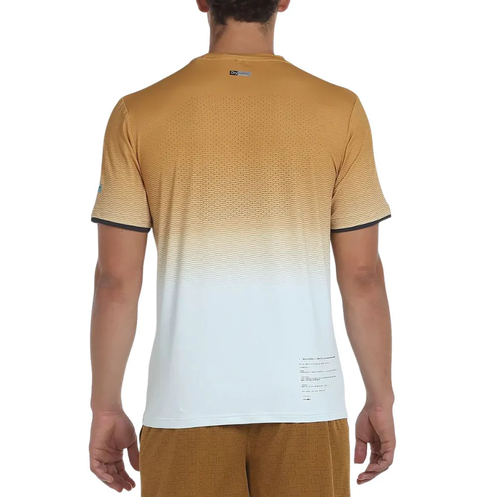 Bullpadel T-shirt Merga Heren Donkergeel Wit - Image 3