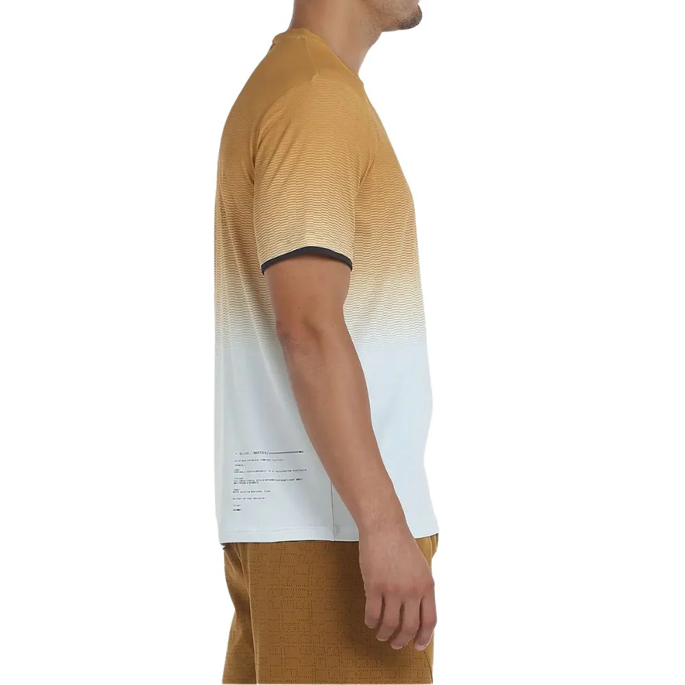 Bullpadel T-shirt Merga Heren Donkergeel Wit - Image 4