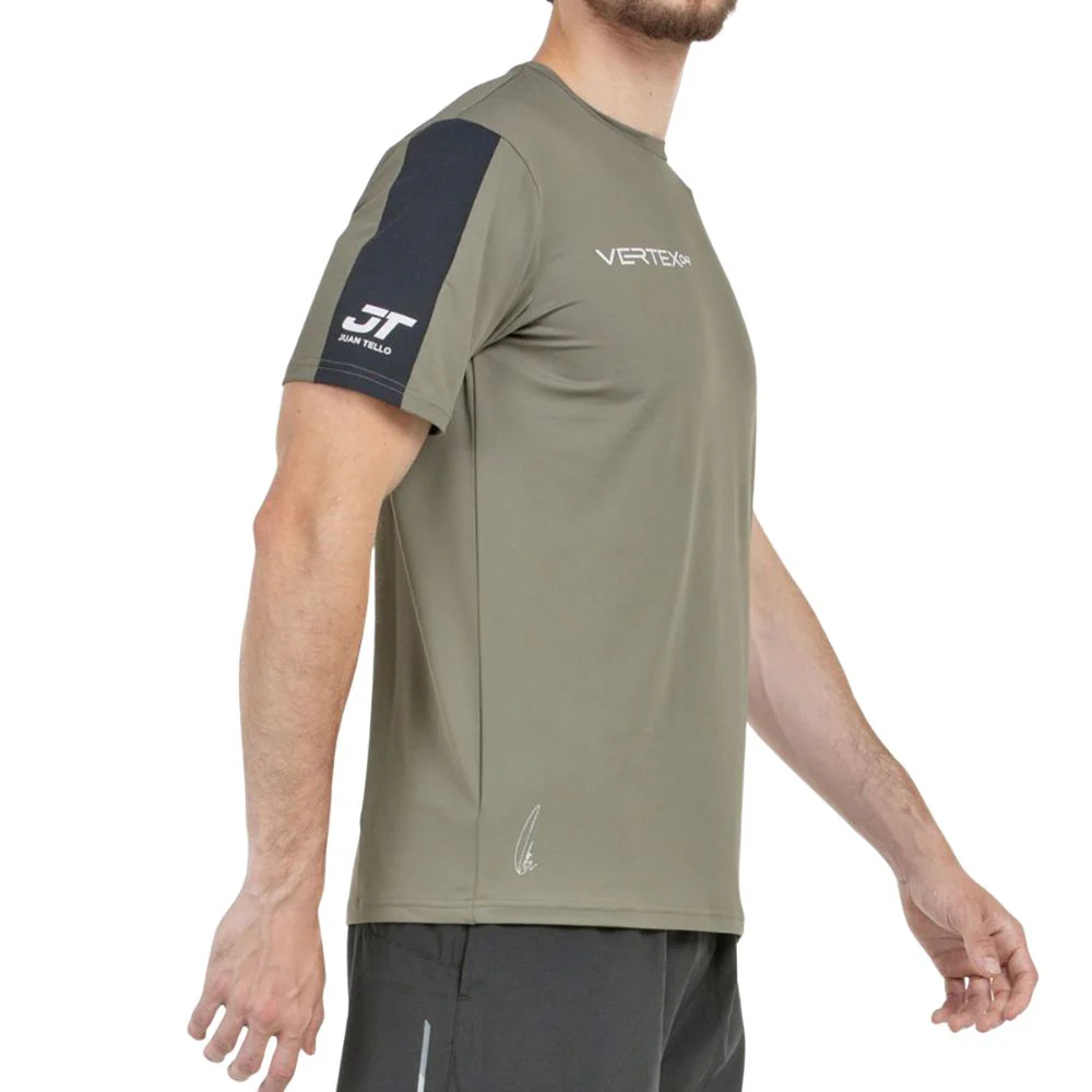 Bullpadel T-shirt Tello 25V Heren Kaki - Image 3
