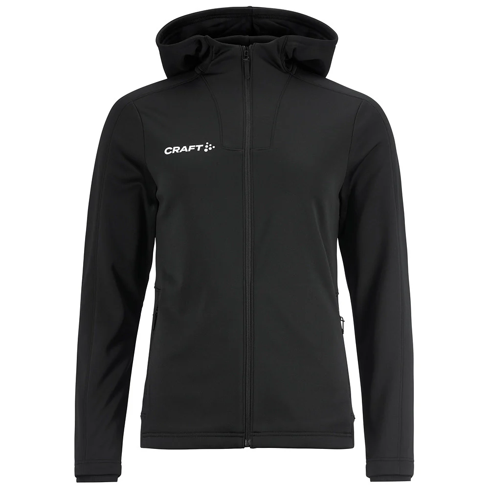 Craft Jacket Evolve 2.0 Brushed Hood Dames Zwart