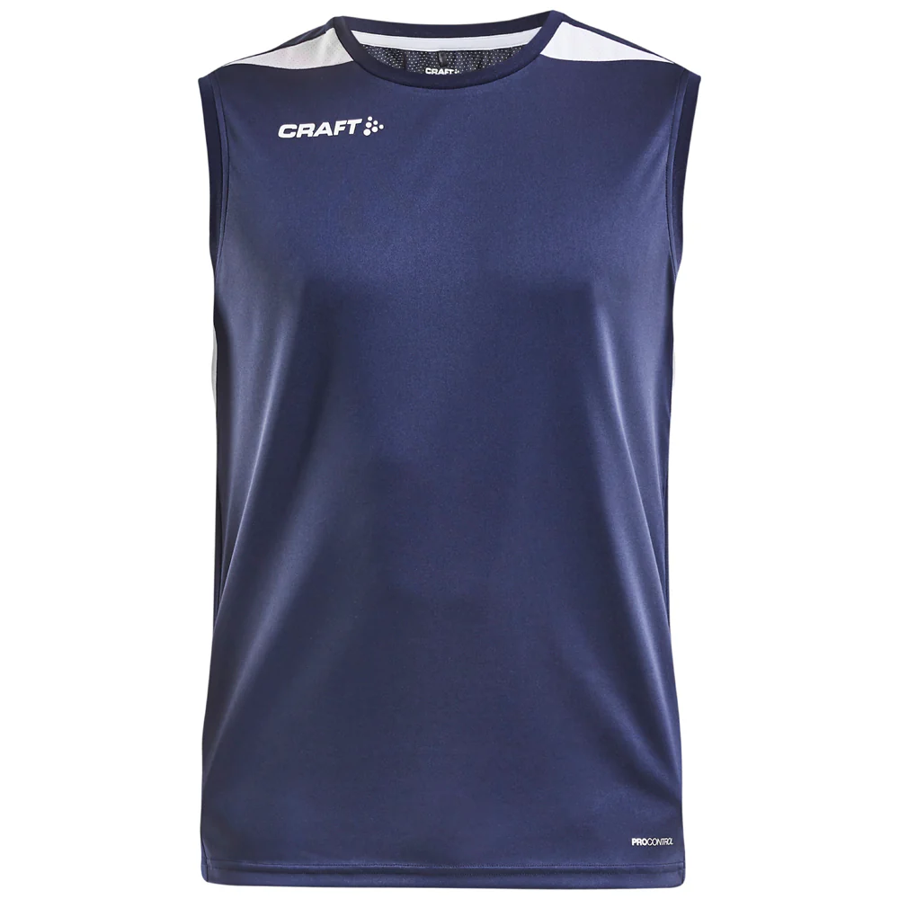 Craft Shirt Mouwloos Pro Control Impact Heren Navy Wit