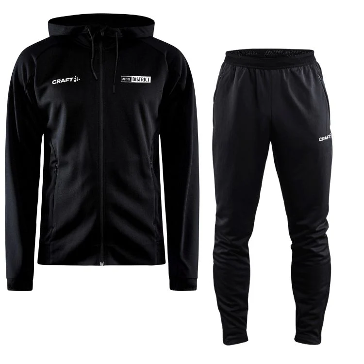 Craft Trainingspak Evolve Heren Logo Padeldistrict Zwart