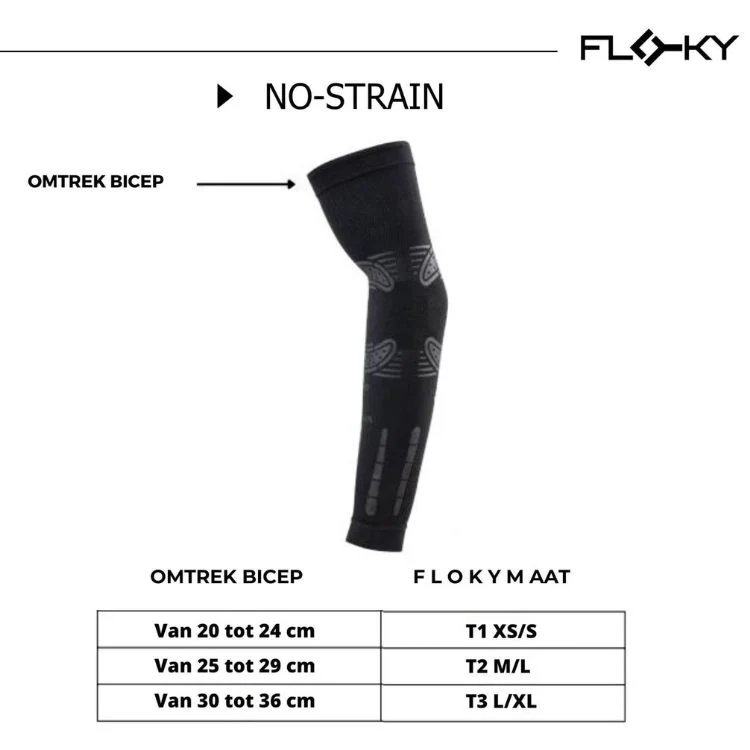 Floky Armsleeve No Strain 1-Pack Zwart - Image 4
