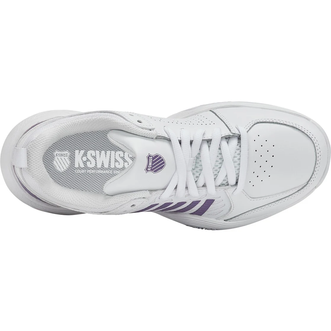 K-Swiss Tennisschoen Padelschoen Court Express 2 Clay Dames Wit Paars - Image 7